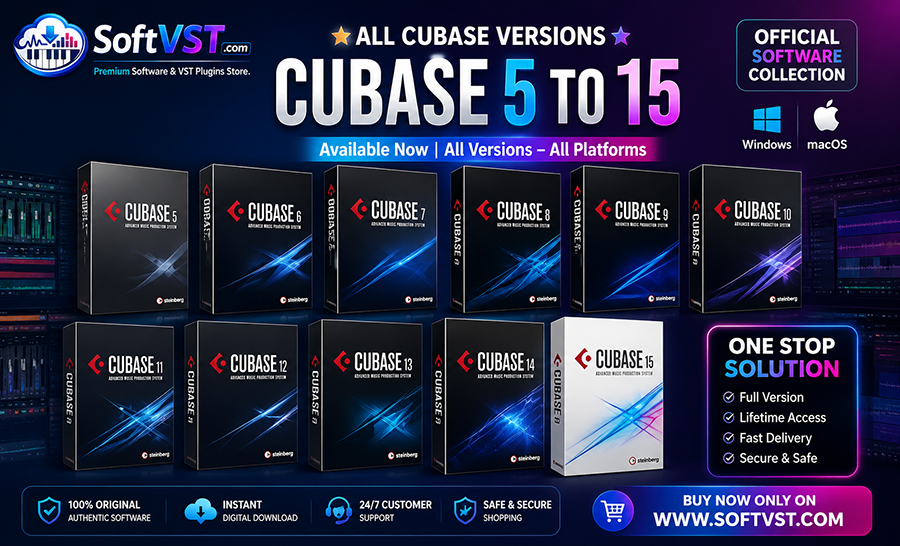 Cubase 5 to 15